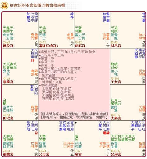 免費紫微命盤解說|紫微斗數算命